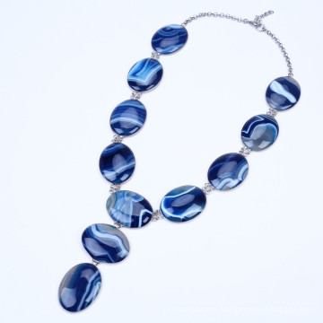 Heavy Agate Beads Langding Statement Necklace